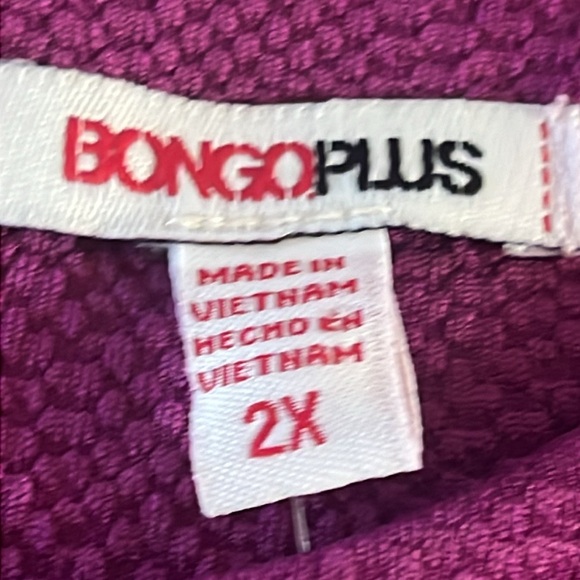 Bongo Plus Women’s Magenta Fit and Flare Sleeveless Mini Dress size 2X NWT - Picture 5 of 15